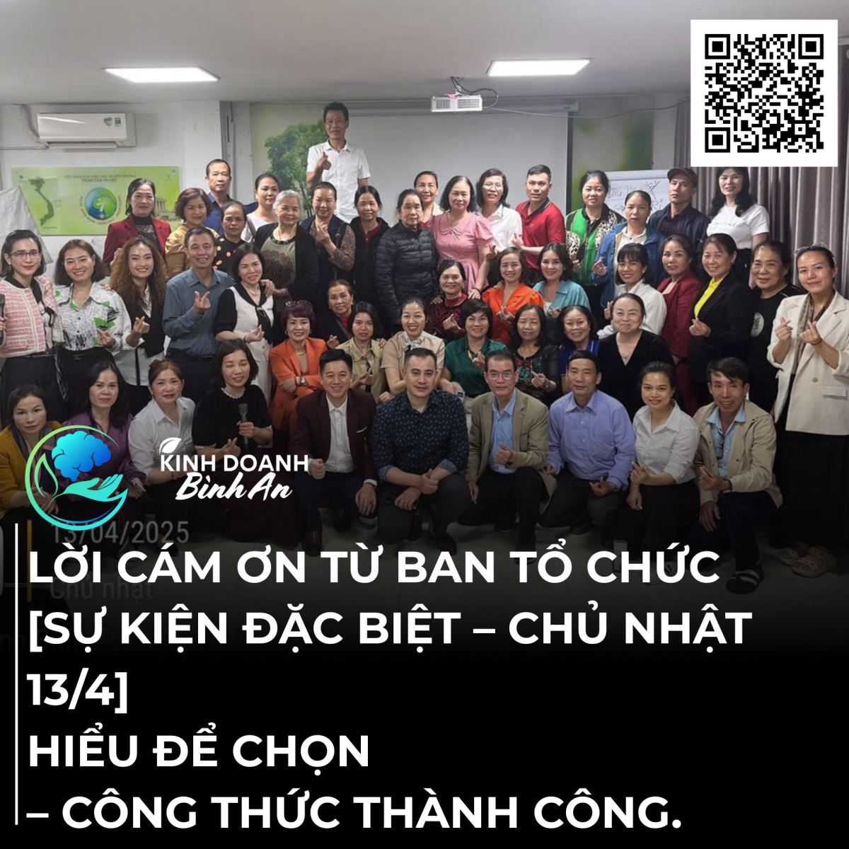 LỜI CẢM ƠN SAU SỰ KIỆN ĐÀO TẠO MENTOR – “HIỂU ĐỂ CHỌN”
